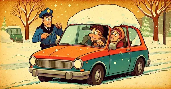 Виц: Полицай и автомобил