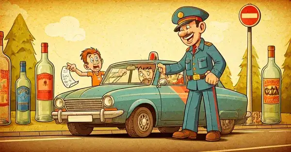 Виц: Платиха за алкохол!